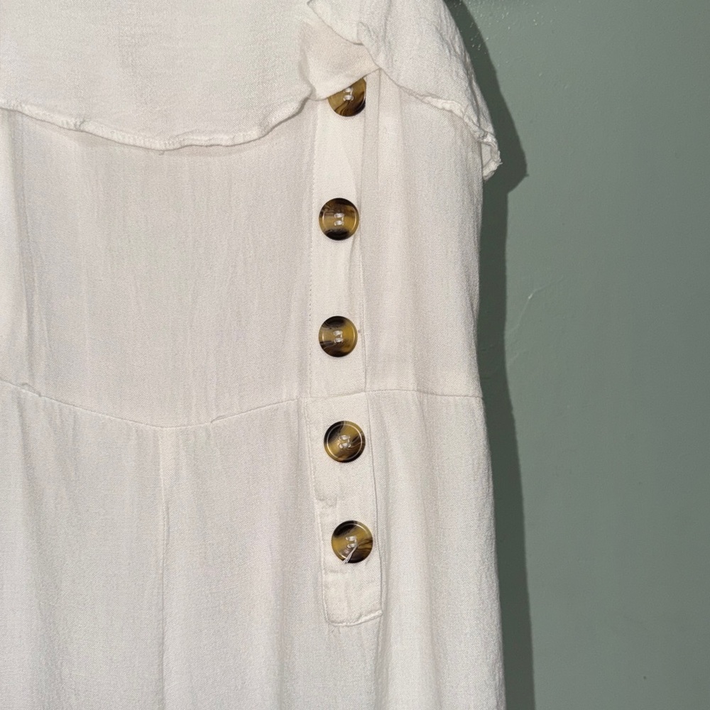 Japana sleeveless linen cotton blend Jumpsuit ADORABLE SIZE Medium - Picture 4 of 9